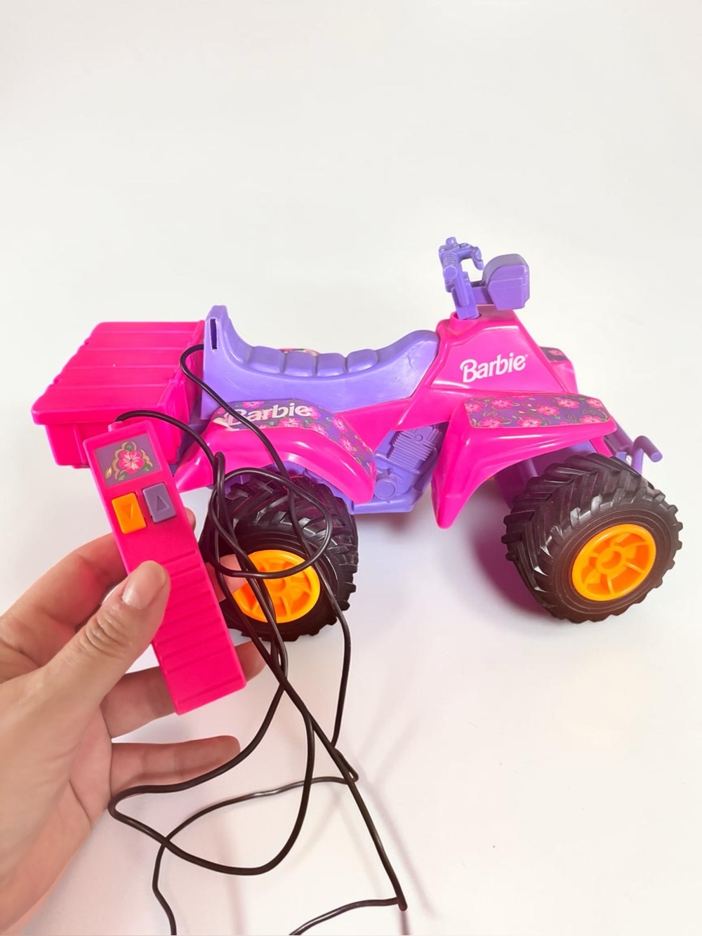 Vintage Barbie Remote Control ATV Quad Bike Radio Shack 60-2562A
